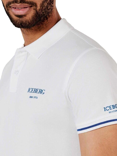 BASIC Camisa polo de algod&oacute;n blanco - camisa polo