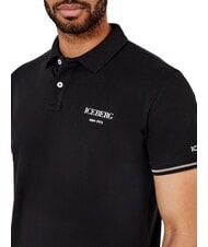 ICEBERG BASIC Camisa polo de algod&oacute;n negro - camisa polo - 3
