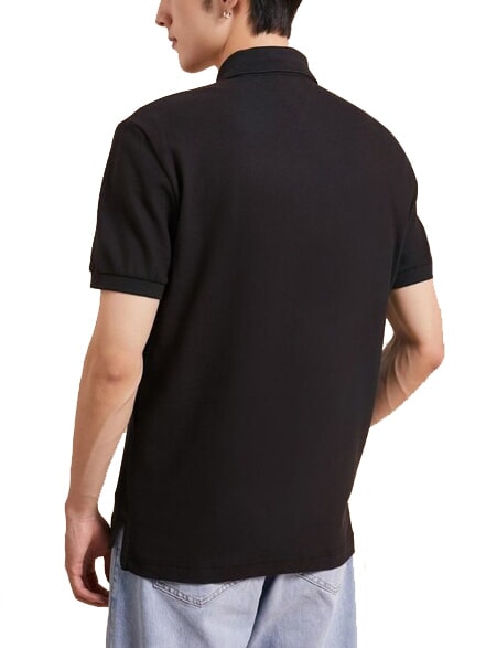 TH Polo de algod&oacute;n de manga corta ck negro - camisa polo