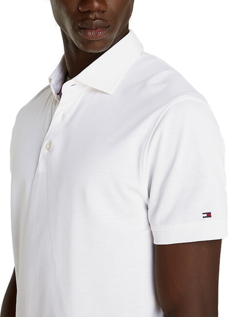 TH Polo de manga corta con logotipo en la manga blanco &oacute;ptico - camisa polo