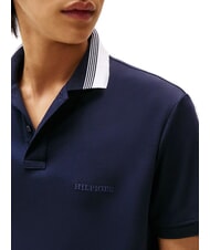 TOMMY HILFIGER TH Polo de manga corta con cuello de rayas cielo del desierto - camisa polo - 3