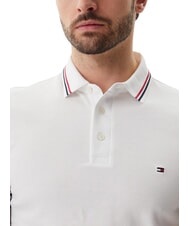 TOMMY HILFIGER TH TIPPED Polo de manga corta de corte entallado blanco - camisa polo - 3