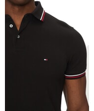 TOMMY HILFIGER TH TIPPED Polo de manga corta de corte entallado negro - camisa polo - 4