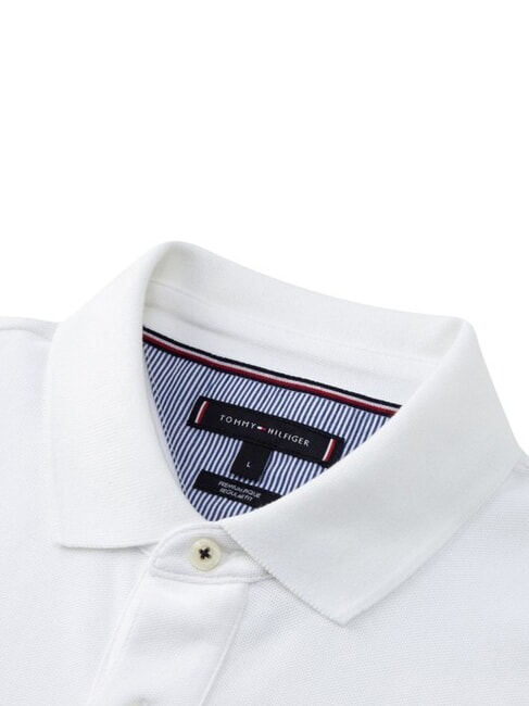 TH Polo de algod&oacute;n de manga corta blanco brillante - camisa polo