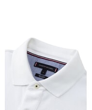 TOMMY HILFIGER TH Polo de algod&oacute;n de manga corta blanco brillante - camisa polo - 3