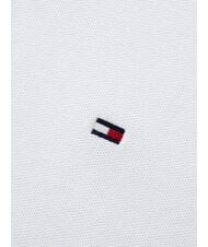 TOMMY HILFIGER TH Polo de algod&oacute;n de manga corta blanco brillante - camisa polo - 4