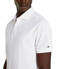TOMMY HILFIGER TH Polo de manga corta con logotipo en la manga blanco &oacute;ptico - camisa polo - 3