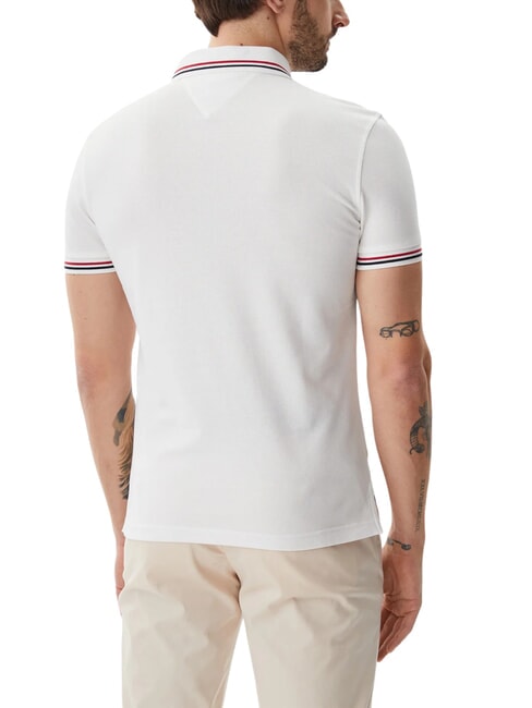 TH TIPPED Polo de manga corta de corte entallado blanco - camisa polo