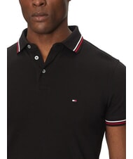 TOMMY HILFIGER TH TIPPED Polo de manga corta de corte entallado negro - camisa polo - 3