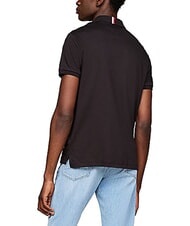 TOMMY HILFIGER TH Polo de manga corta con cinta en el cuello negro - camisa polo - 2