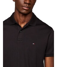TOMMY HILFIGER TH Polo de manga corta con cinta en el cuello negro - camisa polo - 3