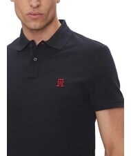 TOMMY HILFIGER TH Polo de manga corta con bordado de monograma cielo del desierto - camisa polo - 3