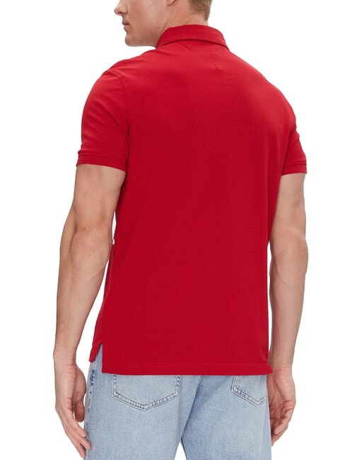 TH Polo de manga corta de corte regular rojo medio - camisa polo