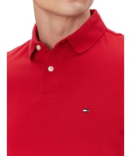 TOMMY HILFIGER TH Polo de manga corta de corte regular rojo medio - camisa polo - 3