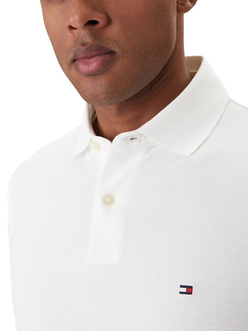 TH Polo de manga corta de corte regular blanco - camisa polo