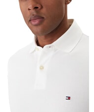 TOMMY HILFIGER TH Polo de manga corta de corte regular blanco - camisa polo - 3