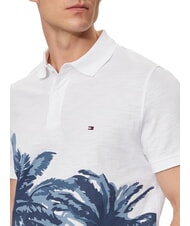 TOMMY HILFIGER TH Polo de manga corta con estampado blanco - camisa polo - 3