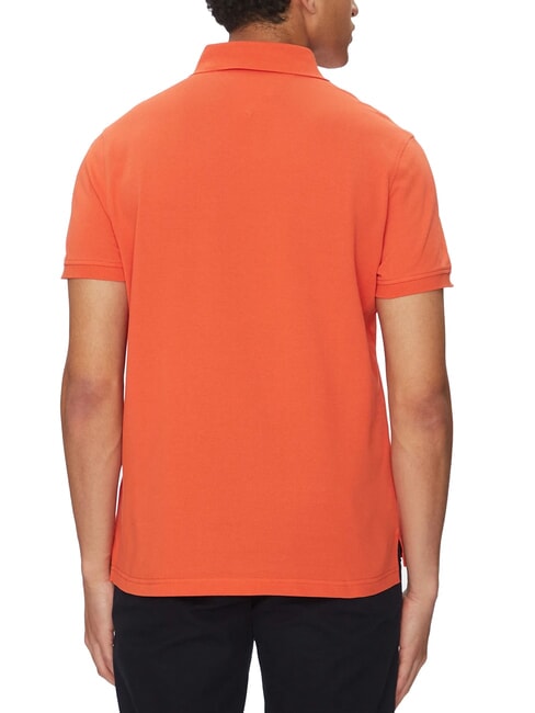 TH Polo de manga corta de corte regular naranja brillante - camisa polo