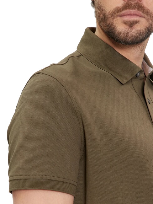 TH Polo de manga corta de corte regular verde militar - camisa polo