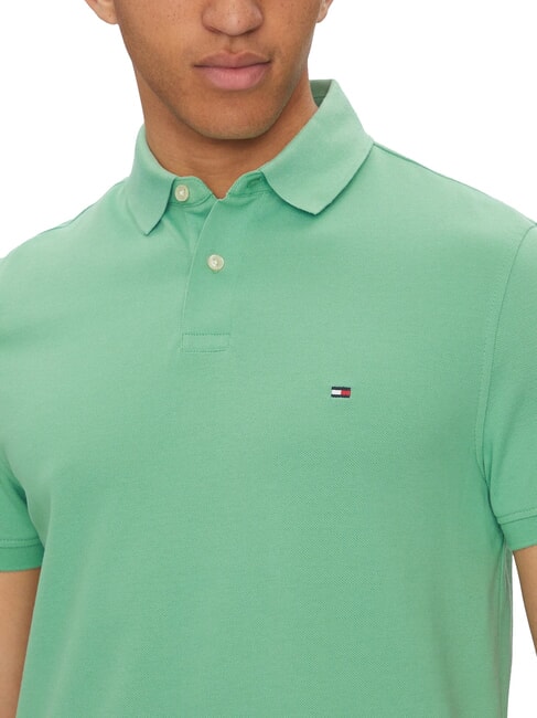 TH Polo de manga corta de corte regular Fuerte verde - camisa polo