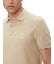 TOMMY HILFIGER TH Polo de manga corta con bordado de monograma s&aacute;ndalo - camisa polo - 3