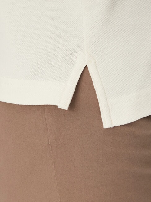 TH Polo de manga corta de corte regular p&eacute;talo de marfil - camisa polo