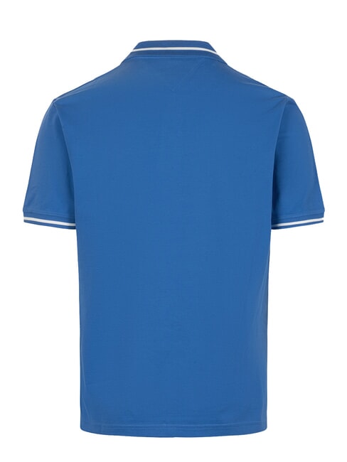 TH JEANS Polo de manga corta de corte entallado clima azul - camisa polo