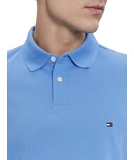 TOMMY HILFIGER TH Polo de manga corta de corte regular hechizo azul - camisa polo - 3