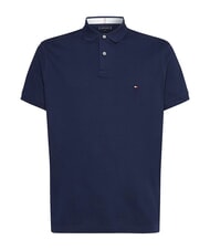 TOMMY HILFIGER TH Polo de manga corta de corte regular azul marino de carbono - camisa polo - 4
