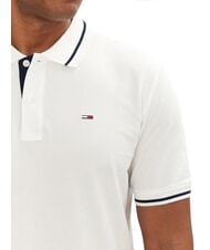 TOMMY HILFIGER TH JEANS Polo de manga corta de corte entallado crudo - camisa polo - 3