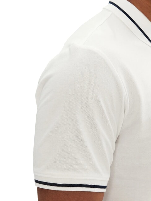 TH JEANS Polo de manga corta de corte entallado crudo - camisa polo