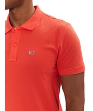 TOMMY HILFIGER TH JEANS Polo de manga corta con bandera bermell&oacute;n brillante - camisa polo - 3