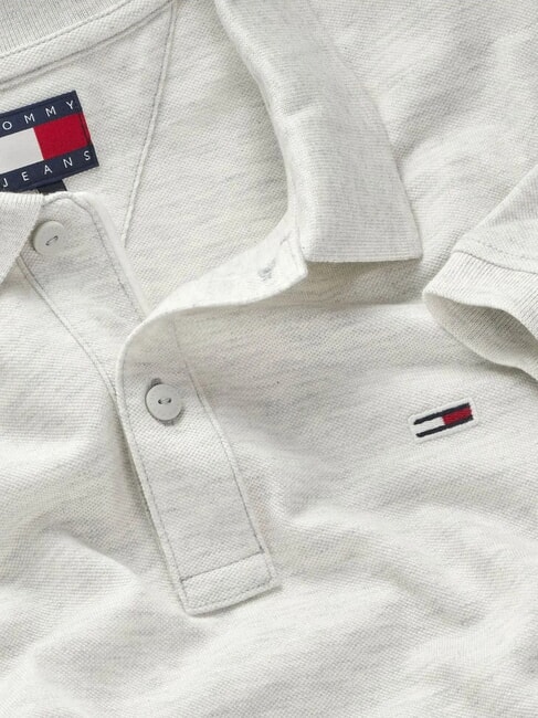 TH JEANS Polo de manga corta con bandera brezo blanco como la nieve - camisa polo