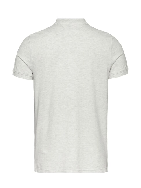 TH JEANS Polo de manga corta con bandera brezo blanco como la nieve - camisa polo