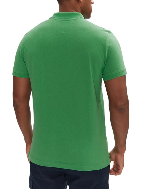 TH JEANS Polo de manga corta con bandera verde costero - camisa polo
