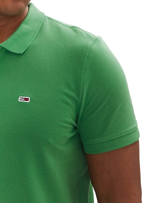 TH JEANS Polo de manga corta con bandera verde costero - camisa polo