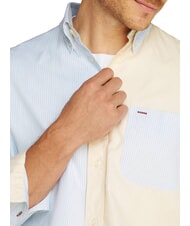 TOMMY HILFIGER TH Camisa de manga larga con bloques de color azul ventoso - Camisas de hombre - 3