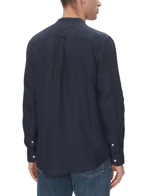 TH Camisa de cuello coreano de corte regular cielo del desierto - Camisas de hombre