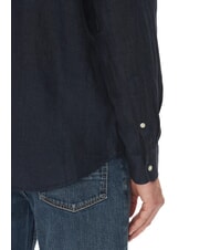 TOMMY HILFIGER TH Camisa de cuello coreano de corte regular cielo del desierto - Camisas de hombre - 4