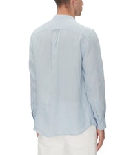 TOMMY HILFIGER TH Camisa de cuello coreano de corte regular azul ventoso - Camisas de hombre - 2