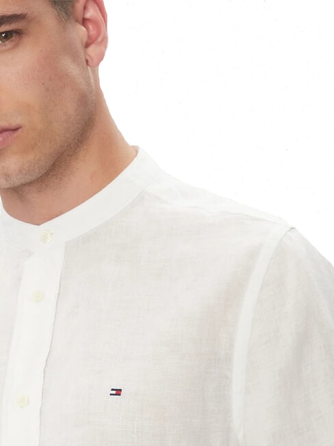 TH Camisa de cuello coreano de corte regular blanco &oacute;ptico - Camisas de hombre