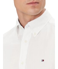 TOMMY HILFIGER TH Camisa de manga corta con botones blanco &oacute;ptico - Camisas de hombre - 3