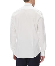 TOMMY HILFIGER TH Camisa de algod&oacute;n el&aacute;stico de manga larga blanco &oacute;ptico - Camisas de hombre - 2