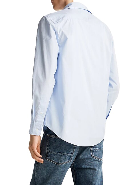 TH Camisa de algod&oacute;n de manga larga dulce azul - Camisas de hombre