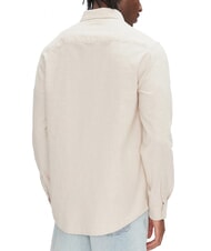 TOMMY HILFIGER TH JEANS Camisa de mezcla de lino de manga larga bronceado reliquia - Camisas de hombre - 2