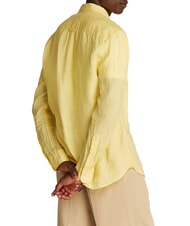 TOMMY HILFIGER TH Camisa de lino de manga larga de corte regular - Camisas de hombre