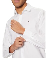 TOMMY HILFIGER TH Camisa de manga larga de corte entallado blanco &oacute;ptico - Camisas de hombre - 3