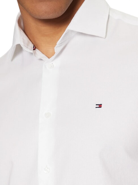 TH Camisa de manga larga de corte entallado blanco &oacute;ptico - Camisas de hombre