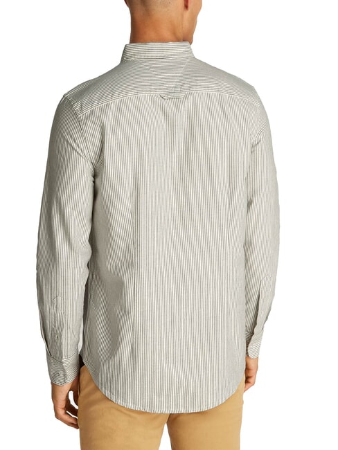 TH JEANS Camisa de rayas de manga larga Marina de noche oscura - Camisas de hombre