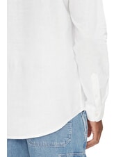 TOMMY HILFIGER TH JEANS Camisa de cuello mandar&iacute;n en mezcla de lino crudo - Camisas de hombre - 4